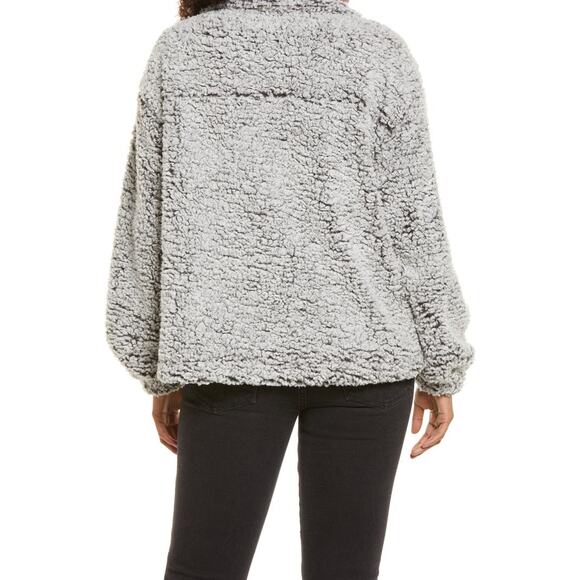 Thread & Supply Wubby Sherpa Jacket Women’s Sz S Frosted Charcoal Cozy Soft NWT - Picture 4 of 10